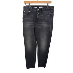 Closed Denim Jeans Women 29 Black Skinny Pusher Baker Jeans Candiani Minimal Emo